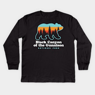 Black Canyon of the Gunnison National Park Bears Kids Long Sleeve T-Shirt